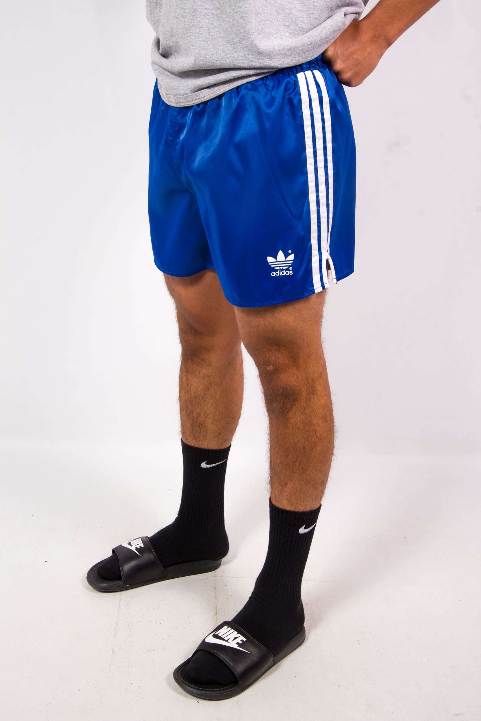 adidas shiny shorts vintage