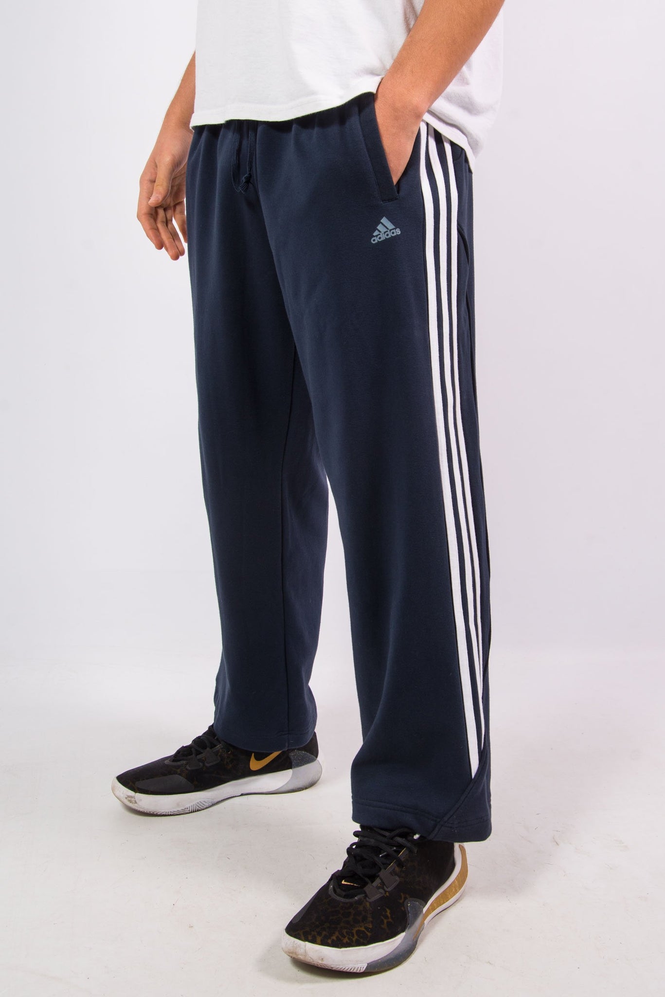 adidas three stripe tracksuit bottoms