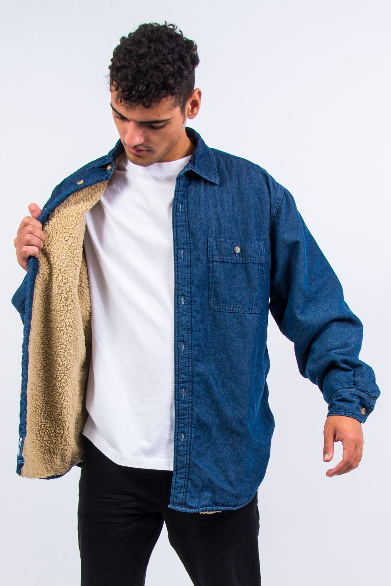 Wrangler Fleece Lined Denim Shirt – The Vintage Scene