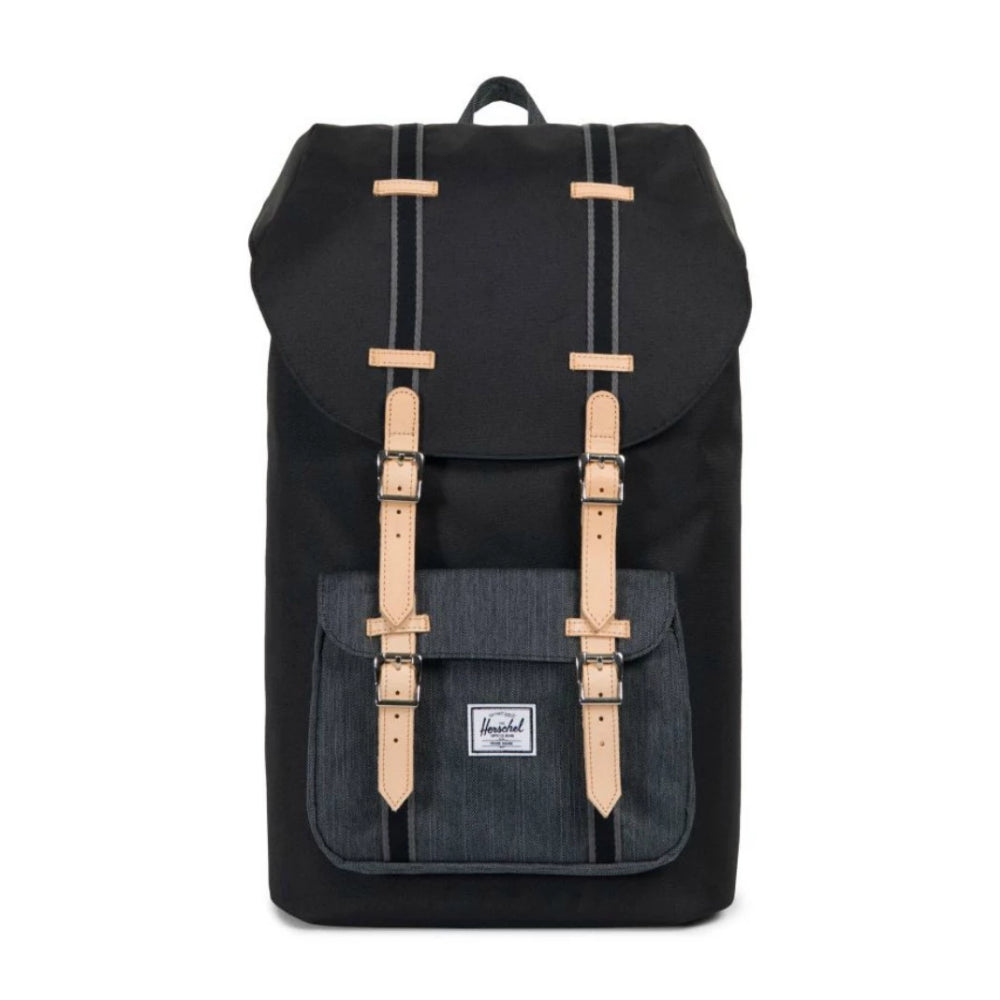 herschel little america black denim