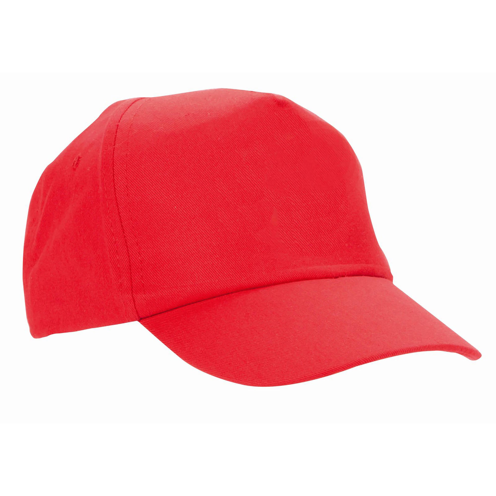 plain red baseball cap