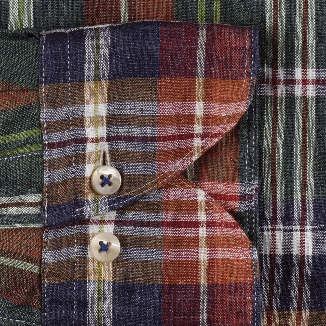 Checked Linen Shirt New Slimline-Skjorter-Bogartstore