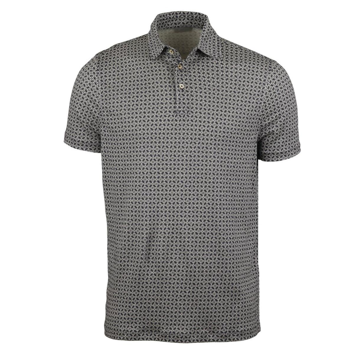 Linen Printed Polo Shirt-T-skjorte-Bogartstore
