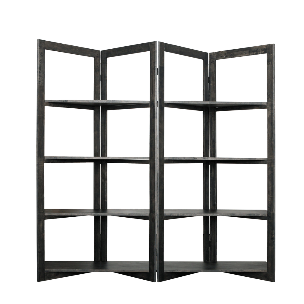  Zig  Zag  Shelf Unit  in Black Wash