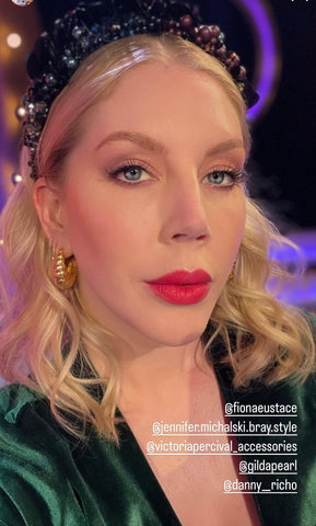 Katherine Ryan Wears Gilda & Pearl Saratoga Velvet Robe