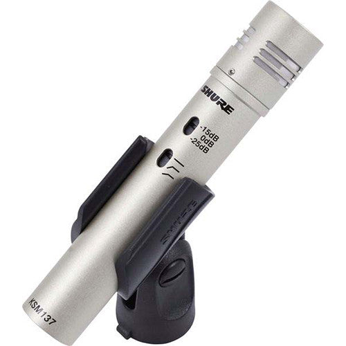 Shure KSM137/SL Cardioid Studio Condenser Microphone (Champagne), Foam