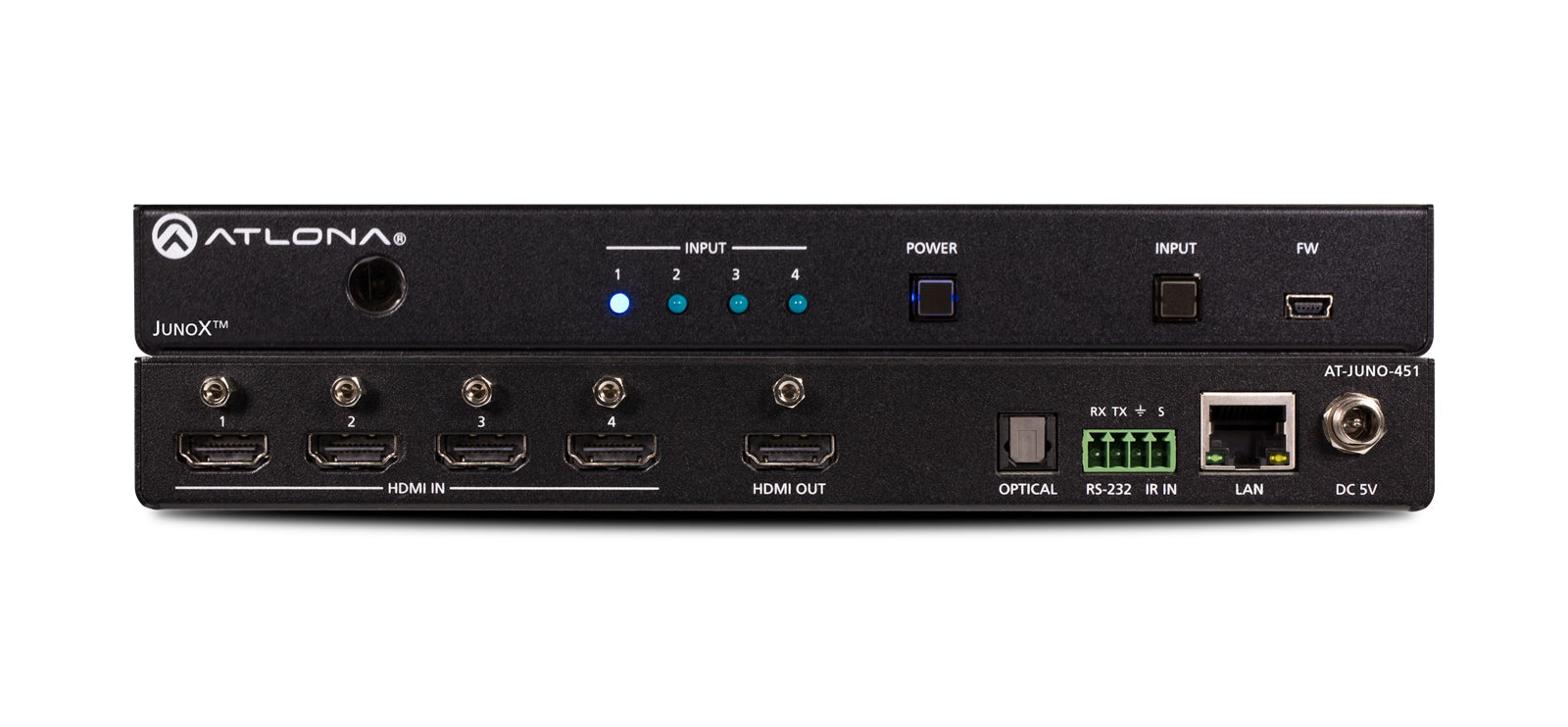 Atlona AT-JUNO-451 4K HDR Four-Input HDMI Switcher