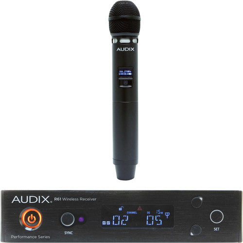 Audix AP61VX5, WIRELS,R61,HH, W/VX5 CAP 522-586MHz, R61 True Diversity Receiver with H60/VX5 Handheld Transmitter