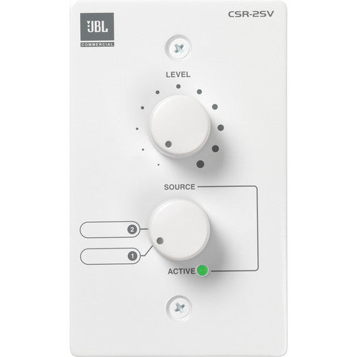 vente impuls kvalitet JBL CSR-2SV-WHT, COMMERCIAL WALL CONTROLLERS, Wall-Mounted Remote Cont