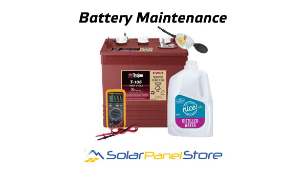 Maintenance and troubleshooting for solar panel battery storage
