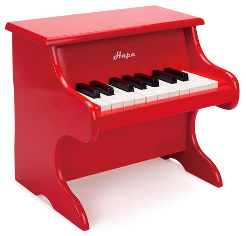 Hape Deluxe White Grand Piano Thirty Key Piano Toy