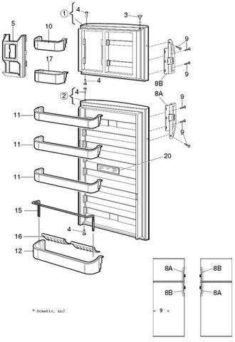 Dometic Refrigerator Drip Tray - 2933132017