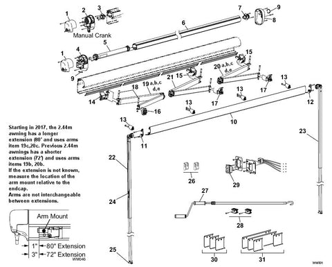 Carefree of Colorado Freedom Wall Mount Awning Product ID