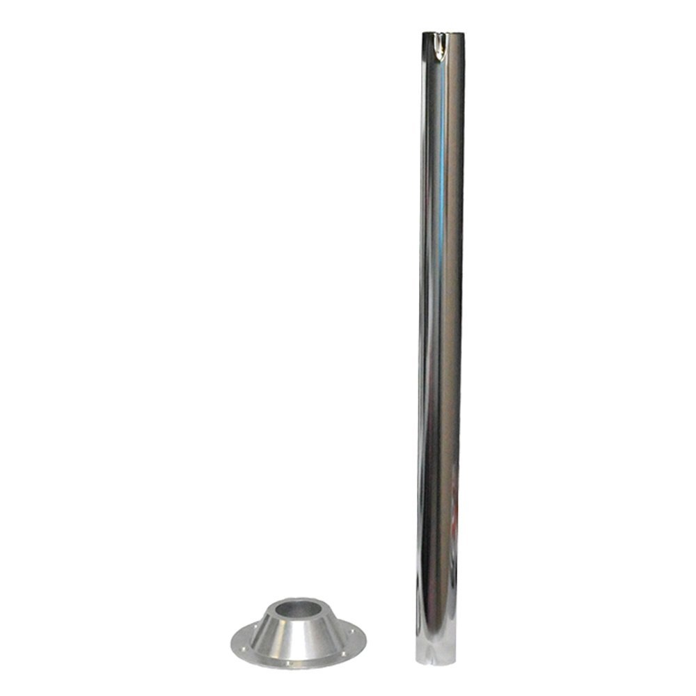 AP Products 013-1119 - Round Surface Mount Pedestal Base, Chrome ...