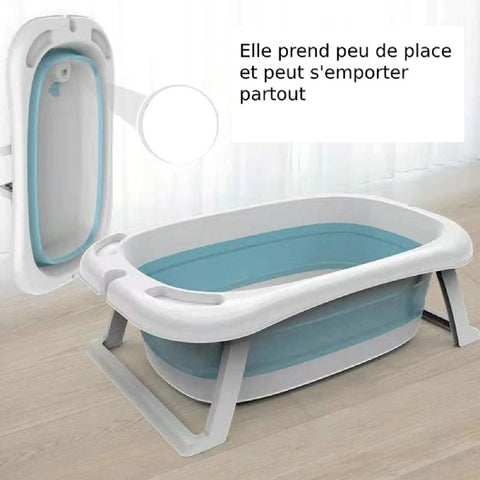 Baignoire bébé pliable : Baignoire pliable, Anti-dérapage bébé tapis de  bain, Baignoire de bain nourrisson – BGadgets France