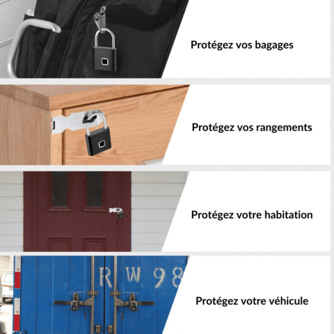 Cadenas intelligent empreinte digitale : Reconnaissance Rapide et  Sécurisée, Empreinte pied – BGadgets France