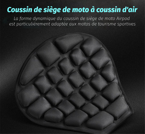 Coussin de siège de moto à coussin d'air : Selle confort moto