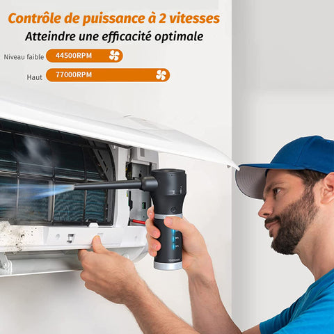 Mini souffleur sans fil : Nettoyeur ordinateur, Mini aspirateur, Souffleur  d air, Souffleur de poussière – BGadgets France
