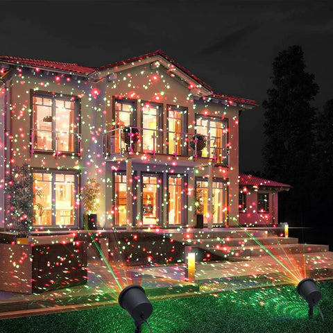 Projecteur laser de Noël pour façade