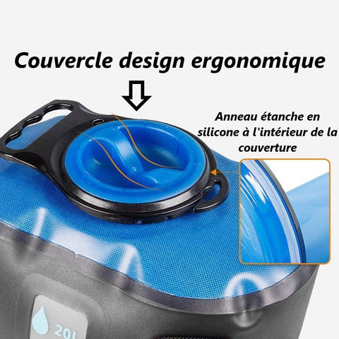 Sac De Douche Solaire, Sac Gonflable 10L Extérieur Pression D'Eau De L'Eau,  Pvc Portable Antifuite Camping Bain Pouch Utilisé[H6239] - Cdiscount Sport