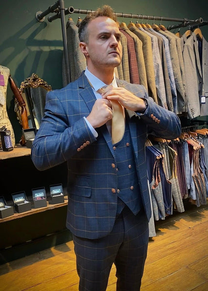 Jack Brooks Cricketeer in a full 3-piece suit