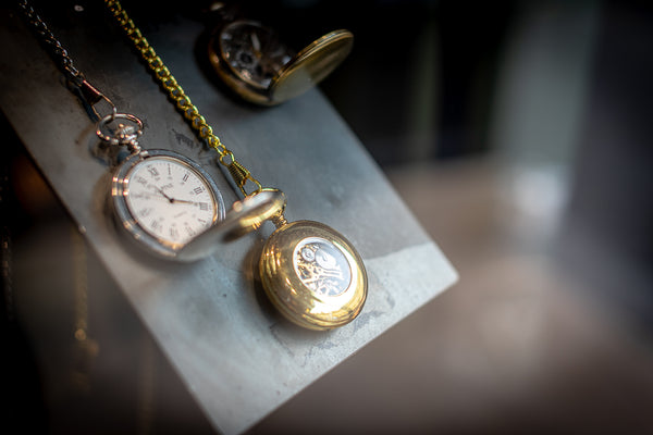 Pocketwatches on display