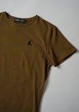 SUAVE OWL T-shirts for men in khaki olive colour.