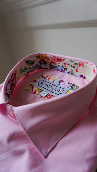 SUAVE OWL Pink Formal Shirt For Men