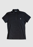 SUAVE OWL Polo Shirt Black Pique