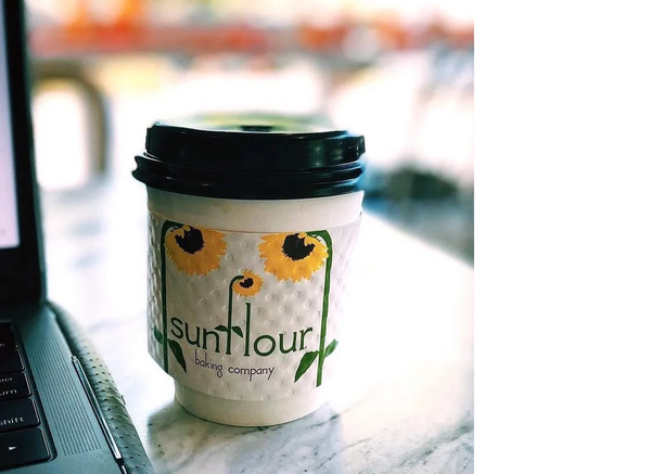 Sunflour coffee cup