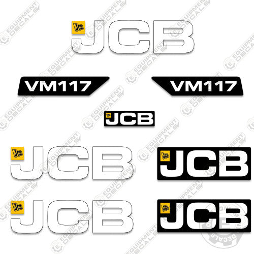 JCB VM117 Decal Kit Roller