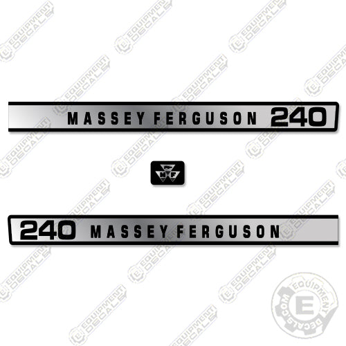 Massey Ferguson 240 Tractor Hood Decal Kit – Equipment Decals