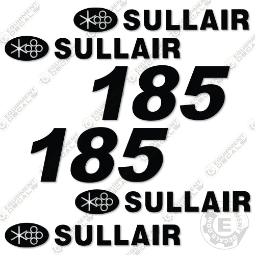 Sullair 185 Decal Kit Air Compressor – Equipment Decals