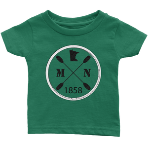 Infant's T-Shirt Kayak Minnesota
