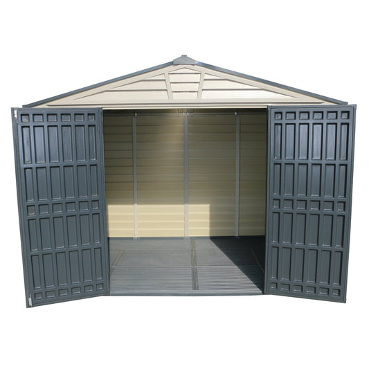 DuraMax StoreMax Plus 10.5x8 Ft with Molded Floor Vinyl Storage Shed ...