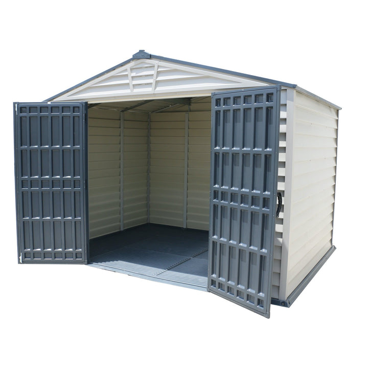 DuraMax StoreMax Plus 10.5x8 Ft with Molded Floor Vinyl Storage Shed ...