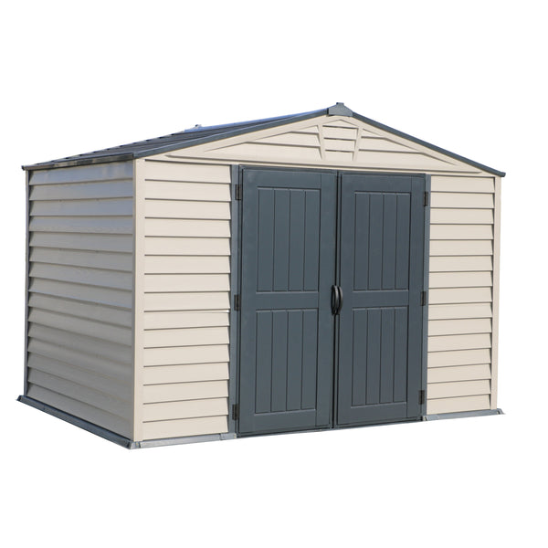 DuraMax StoreMax Plus 10.5x8 Ft with Molded Floor Vinyl Storage Shed ...