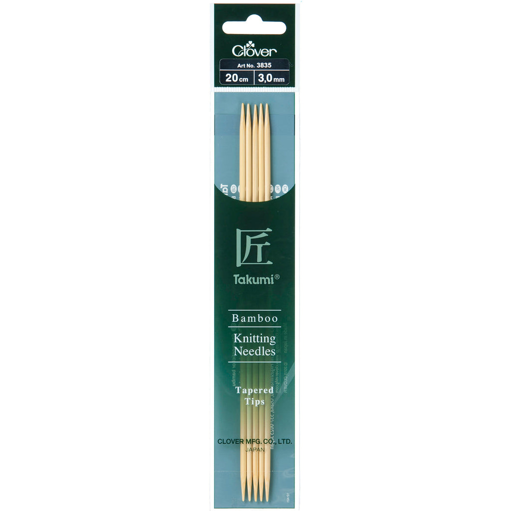 10.00mm 20cm - Clover Bamboo Double Pointed Needles - set of five – The  Eternal Maker