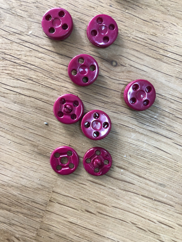 Sewing buttons 30mm 48pcs round black Stereo Plum flower