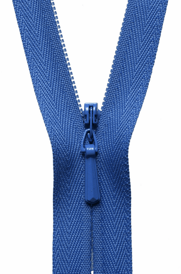 YKK Sky Blue Invisible Zipper 22 |Harts Fabric