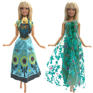 barbie doll dresses princess collection