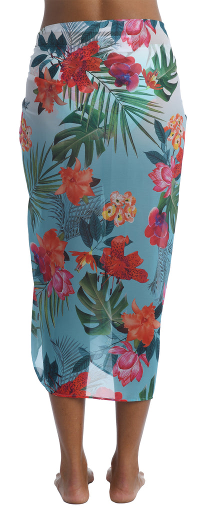 Tropicalia Floral Pareo Wrap – LA BLANCA