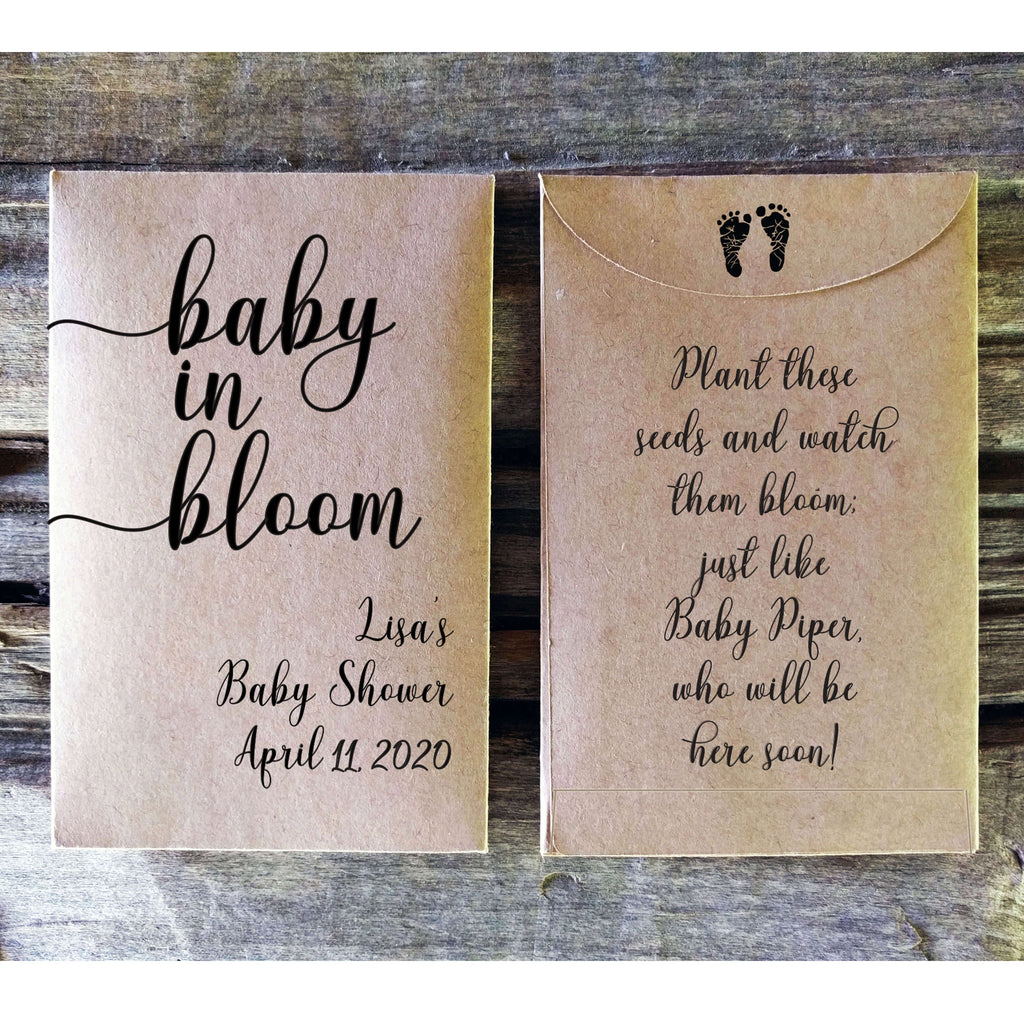 Plantable Seed Eco Friendly Baby Shower Favor - My Practical Baby Shower  Guide