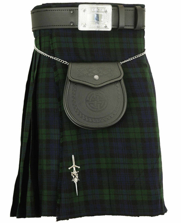 Scottish Mens Heritage Of Scotland Kilt 16oz, Traditional Highland