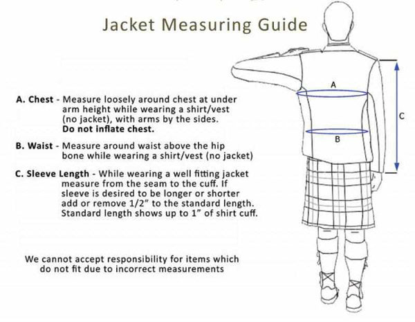Boy's Scottish Prince Charlie kilt Jacket & Waistcoat/Vest Kids Size 1 ...