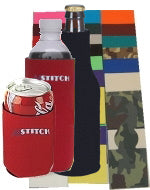 Unsewn Blank Water/Soda Bottle Cooler - Tan Camouflage