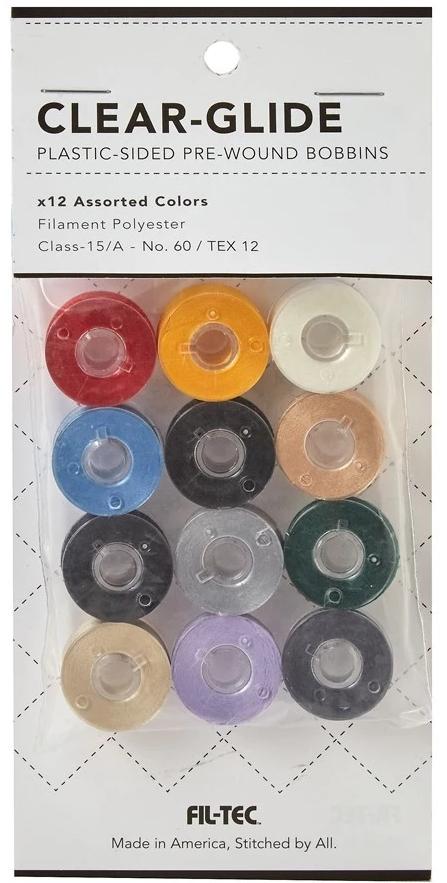 13078 Fil-Tec ClearGlide White L Embroidery Bobbins