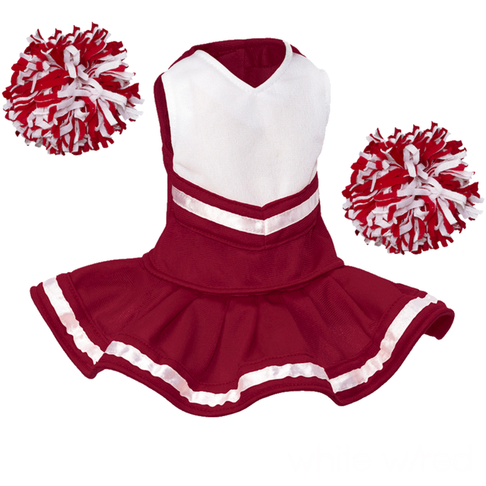 Storm White Skirt Cheer Uniform For American Girl Doll 18” Br 