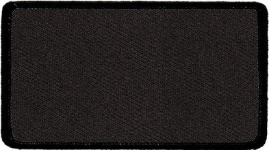 Rectangle Blank Patch 2 x 4 Black Background & Black Border — AllStitch  Embroidery Supplies