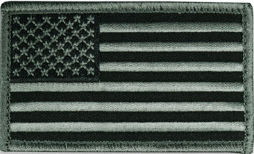 American Flag Patches In Subdued Colors Set Of 4 Small Embroidered US Flags  by Ivamis Patches